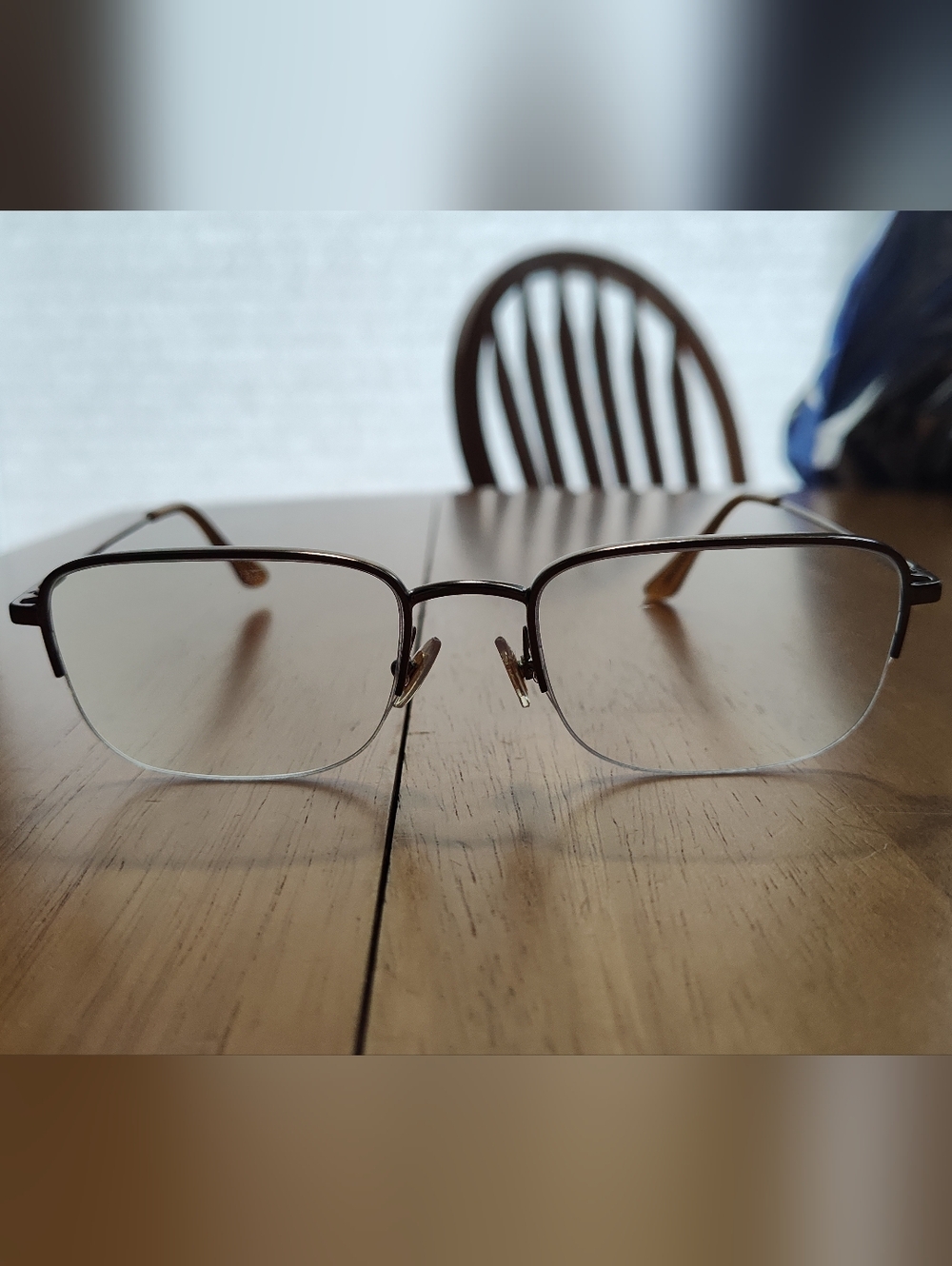 Brooks Brothers BB1109 Gold Matte. Eyeglasses, Rectangle, Semi-rim. Frames only.